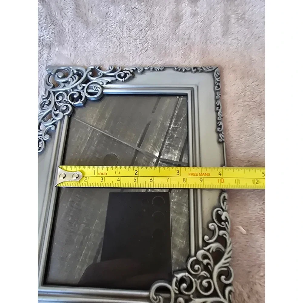 Malden Silver Ornate Scrollwork Baroque 4x6 Picture Frame Vintage Style Tabletop